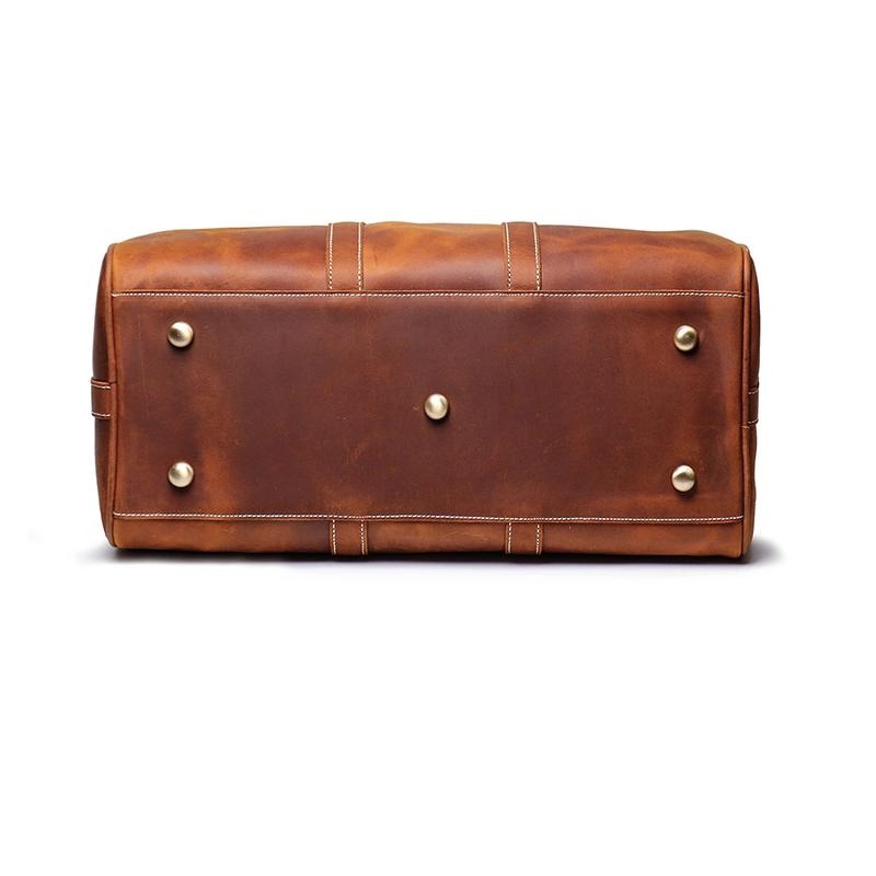 Small Leather Duffle Bag Travel Bag