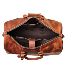 Load image into Gallery viewer, Small Leather Duffle Bag Travel Bag
