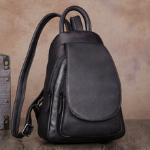 Load image into Gallery viewer, Womens Brown Dyeing Leather Backpack Purse Laptop Book Bag for Women
