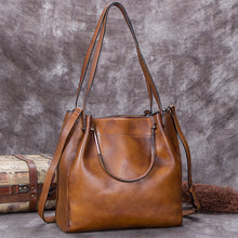 Load image into Gallery viewer, Casual Women Bucket Bag Leather Tote Bag Handbags Shoulder Bag for Women
