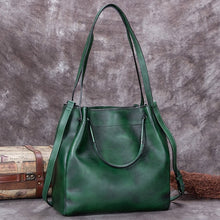 Load image into Gallery viewer, Casual Women Bucket Bag Leather Tote Bag Handbags Shoulder Bag for Women
