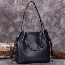 Load image into Gallery viewer, Casual Women Bucket Bag Leather Tote Bag Handbags Shoulder Bag for Women
