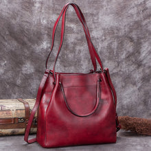 Load image into Gallery viewer, Casual Women Bucket Bag Leather Tote Bag Handbags Shoulder Bag for Women
