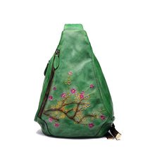Load image into Gallery viewer, Handmade Ladies Genuine Leather Backpack Purse Small Rucksack Bag For Women
