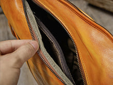 Load image into Gallery viewer, Handmade Ladies Genuine Leather Backpack Purse Small Rucksack Bag For Women
