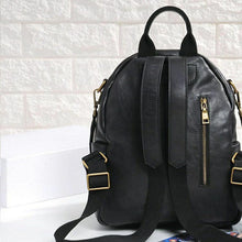 Load image into Gallery viewer, Handmade Ladies Leather Backpack Purse Small Rucksack Cross shoulder bag For Women

