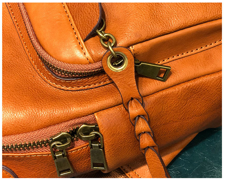 Handmade Ladies Leather Backpack Purse Small Rucksack Cross shoulder bag For Women