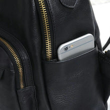 Load image into Gallery viewer, Handmade Ladies Leather Backpack Purse Small Rucksack Cross shoulder bag For Women

