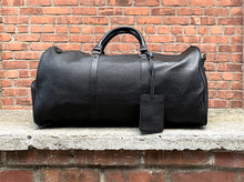 Load image into Gallery viewer, Weekender Vintage Leather Duffle Bag
