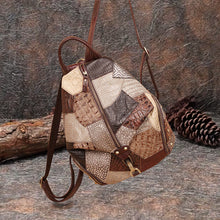 Load image into Gallery viewer, Ladies Boho Leather Backpack Purse Bags Small Rucksack For Women
