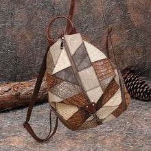 Load image into Gallery viewer, Ladies Boho Leather Backpack Purse Bags Small Rucksack For Women
