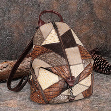 Load image into Gallery viewer, Ladies Boho Leather Backpack Purse Bags Small Rucksack For Women
