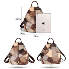 Load image into Gallery viewer, Ladies Boho Leather Backpack Purse Bags Small Rucksack For Women
