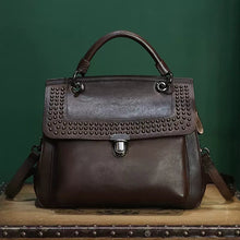 Load image into Gallery viewer, Womens Everyday Handbag Brown Leather Crossbody Bag
