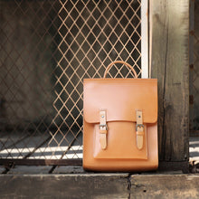 Load image into Gallery viewer, Ladies Square Genuine Leather Backpack Bag Purse Vintage Backpack for Women
