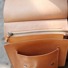 Load image into Gallery viewer, Ladies Square Genuine Leather Backpack Bag Purse Vintage Backpack for Women
