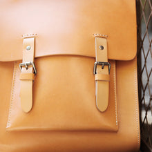 Load image into Gallery viewer, Ladies Square Genuine Leather Backpack Bag Purse Vintage Backpack for Women
