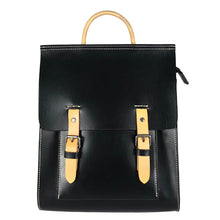 Load image into Gallery viewer, Ladies Square Genuine Leather Backpack Bag Purse Vintage Backpack for Women
