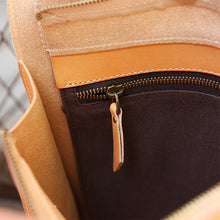 Load image into Gallery viewer, Ladies Square Genuine Leather Backpack Bag Purse Vintage Backpack for Women

