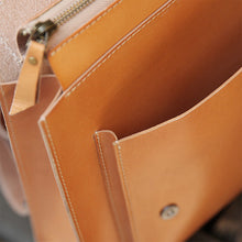 Load image into Gallery viewer, Ladies Square Genuine Leather Backpack Bag Purse Vintage Backpack for Women
