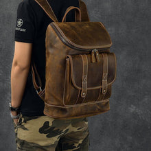 Load image into Gallery viewer, Boston Full Grain Leather Backpack
