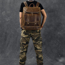 Load image into Gallery viewer, Boston Full Grain Leather Backpack
