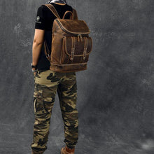 Load image into Gallery viewer, Boston Full Grain Leather Backpack
