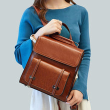 Load image into Gallery viewer, Tucson Full Grain Leather Women&#39;s Backpack
