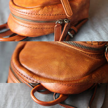 Load image into Gallery viewer, Cute Womens Brown Mini Leather Backpack Bag Purse Nice Backpacks for Women
