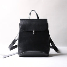 Load image into Gallery viewer, Classic Button Convertible Leather Backpack Bag School Purse for Women

