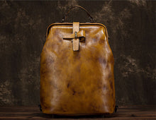 Load image into Gallery viewer, Vintage Ladies Leather Rucksack Handbag  Backpack Purse For Women
