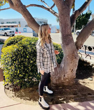 Load image into Gallery viewer, Fashion Single Breasted Tweed Plaid Jacket
