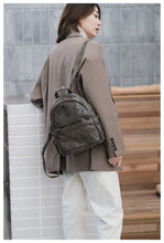 Load image into Gallery viewer, Small Leather Backpack Ladies Leather Rucksack for Women
