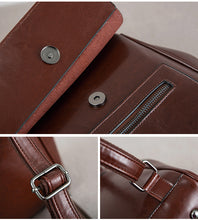 Load image into Gallery viewer, Coffee Handmade Leather Backpack

