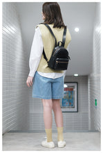 Load image into Gallery viewer, Black Mini Leather Backpack Ladies Bag For Women
