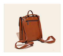 Load image into Gallery viewer, Brown Leather Backpack for Women
