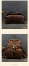 Load image into Gallery viewer, Black Leather Backpack Purse Ladies Leather Rucksack Bag For Women
