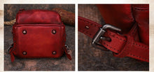 Load image into Gallery viewer, Small Rivets Leather Backpack Purse for Women
