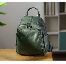 Load image into Gallery viewer, Classic Vintage Ladies Leather Rucksack Stylish Backpacks For Women
