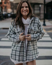 Load image into Gallery viewer, Fashion Single Breasted Tweed Plaid Jacket
