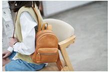 Load image into Gallery viewer, Black Mini Leather Backpack Ladies Bag For Women
