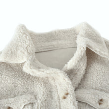 Load image into Gallery viewer, Beige Collar Buttons Down Outerwear
