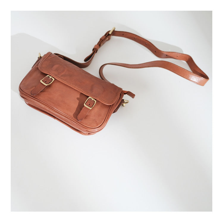 Small Women's Leather Satchel Bag Cross Shoulder Bag For Women