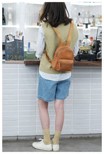 Load image into Gallery viewer, Black Mini Leather Backpack Ladies Bag For Women
