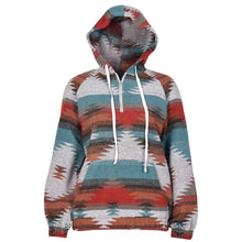 Load image into Gallery viewer, Geo Print Long Sleeve Hoodie
