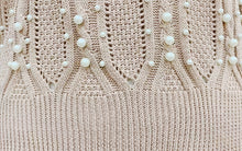 Load image into Gallery viewer, Beaded Long Sleeve Cable Knit Sweater
