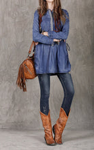 Load image into Gallery viewer, Womens Boho Leather Fringe Crossbody Handbags Small Purses Bags for Women
