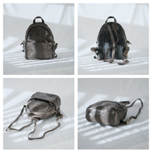 Load image into Gallery viewer, Small Leather Backpack Ladies Leather Rucksack for Women
