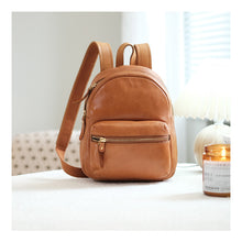 Load image into Gallery viewer, Black Mini Leather Backpack Ladies Bag For Women
