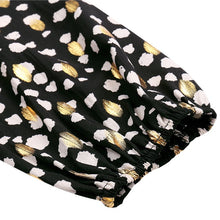 Load image into Gallery viewer, Black Dots Print Long Sleeve Blouse

